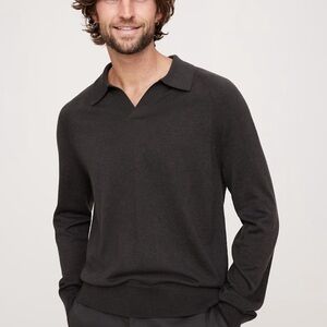 Banana Republic Extra Fine Merino Wool Polo Sweater Men’s Tall